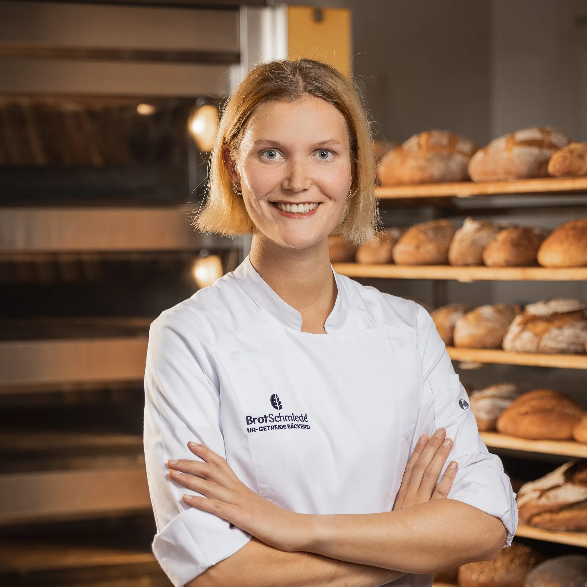 Portrait eines Mitarbeiters der Brotschmiede