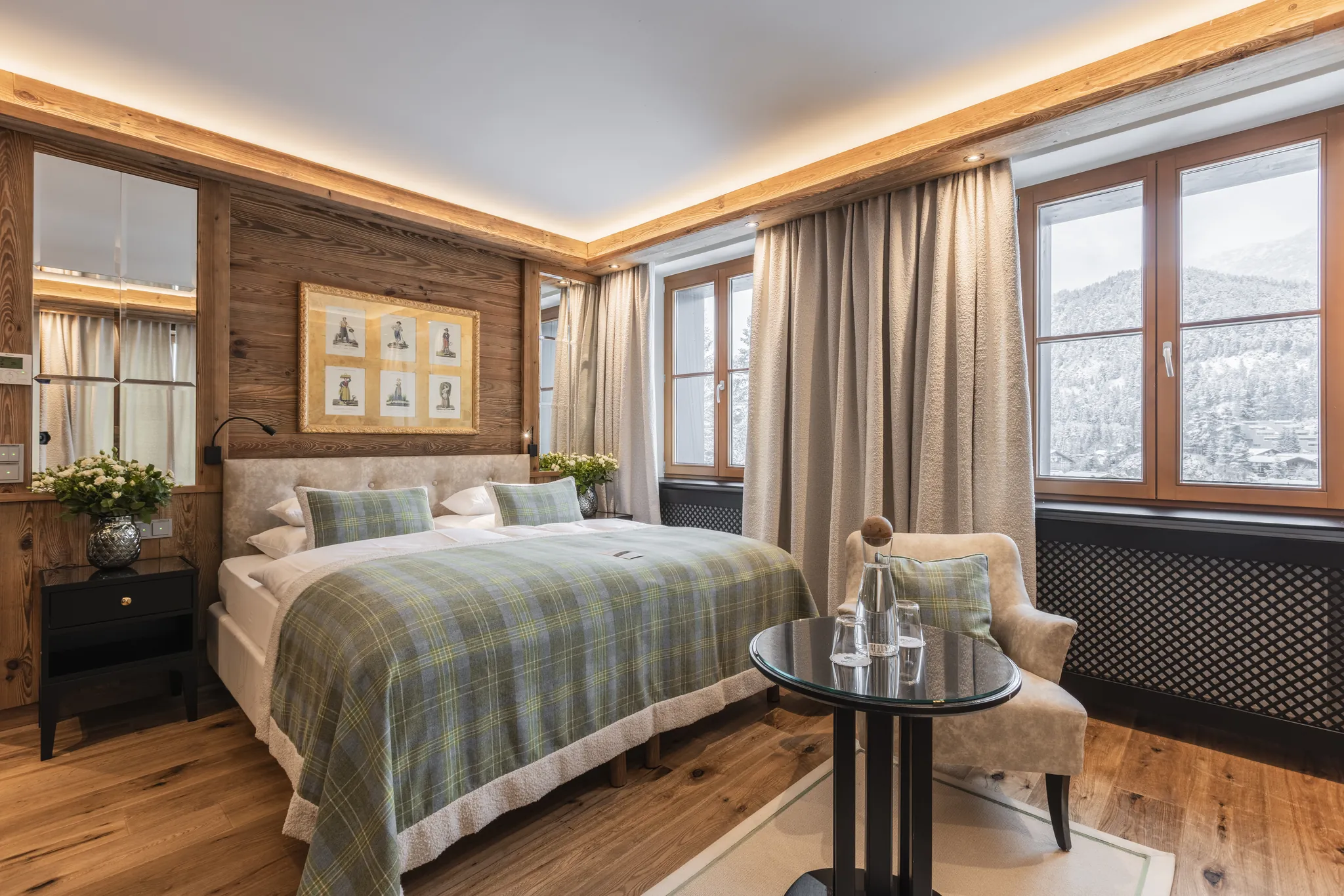 Zimmerdetail im Alpin Resort Sacher