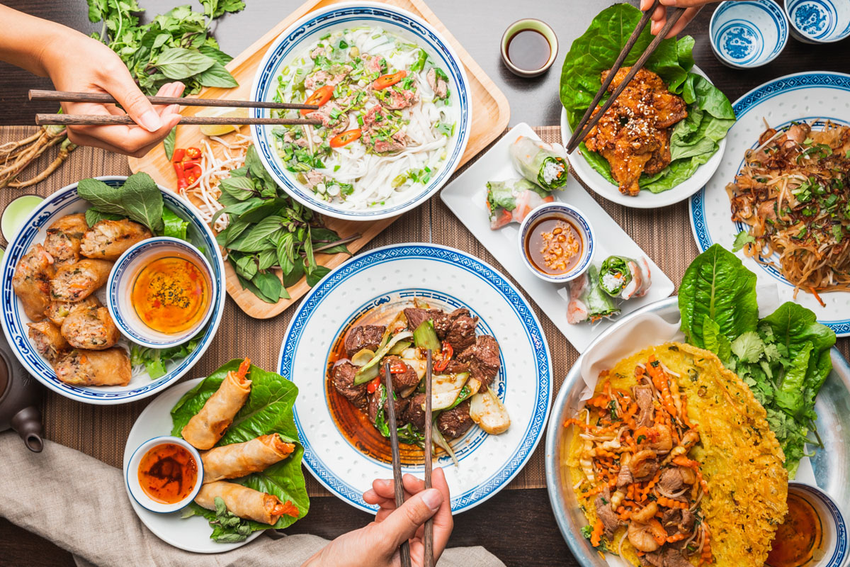 Vietnamesisches Restaurant An Nam Stockholm Food Fotografie